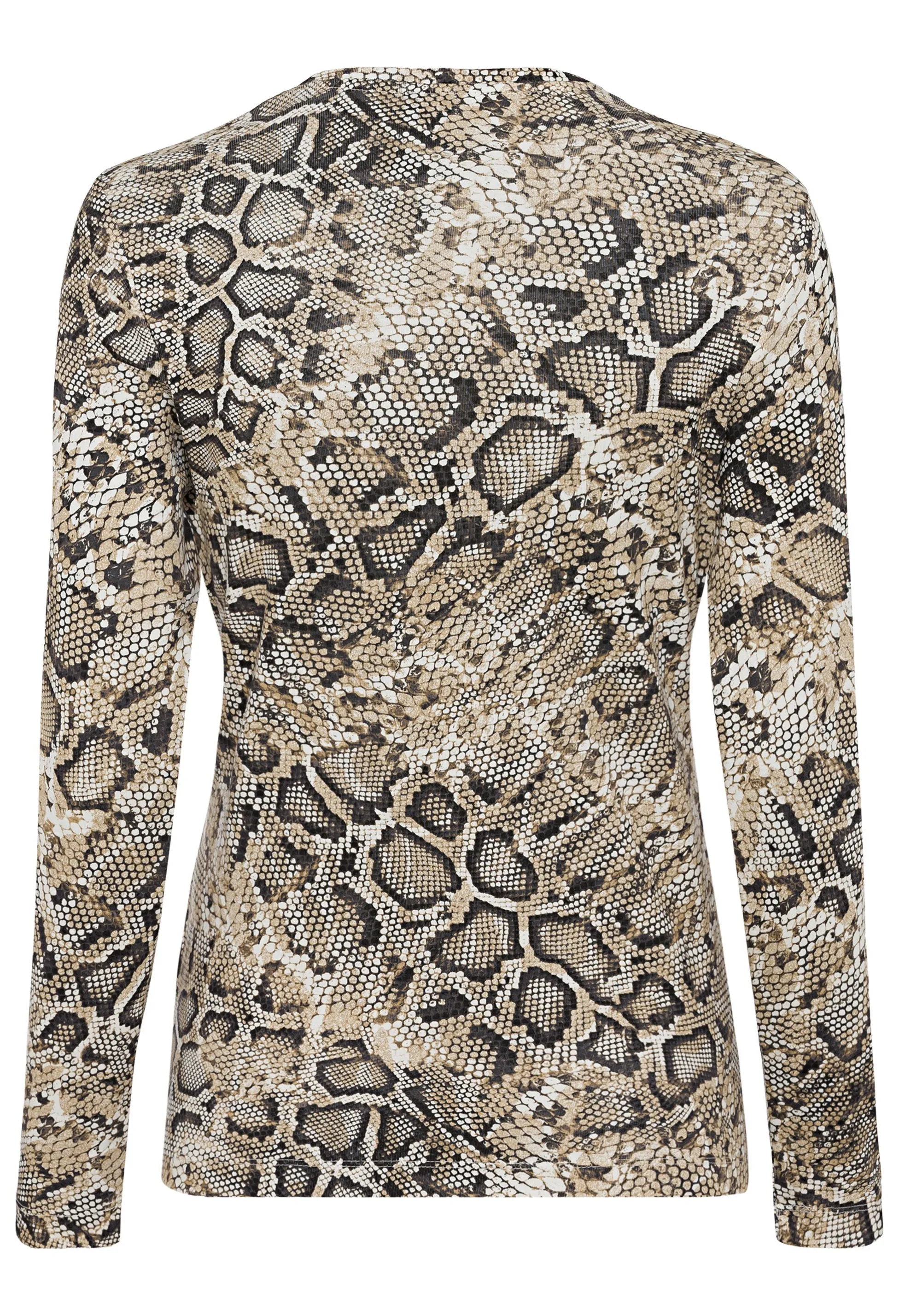 100% Cotton Long Sleeve Snake Print T-Shirt