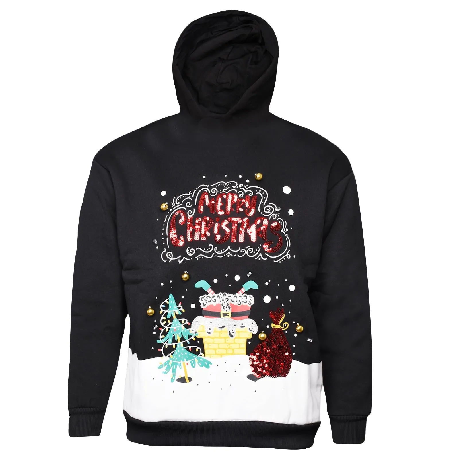 2 Pack 3D LED Christmas Hoodies