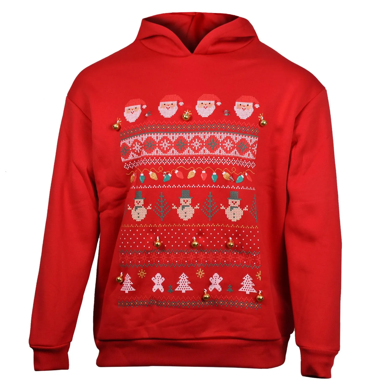 2 Pack 3D LED Christmas Hoodies