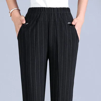 2021 Extra Large Size Women Pants Loose High Waist Elastic Sizes XL - 8XL