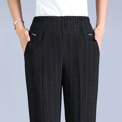 2021 Extra Large Size Women Pants Loose High Waist Elastic Sizes XL - 8XL