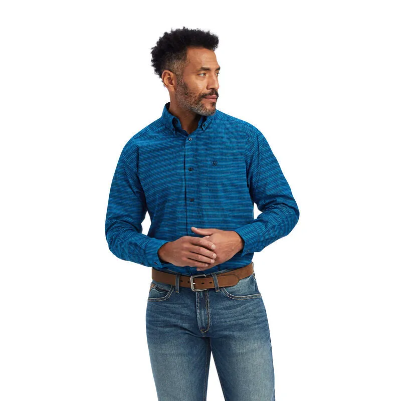 Ariat Beasley Classic Blue Classic Fit Shirt