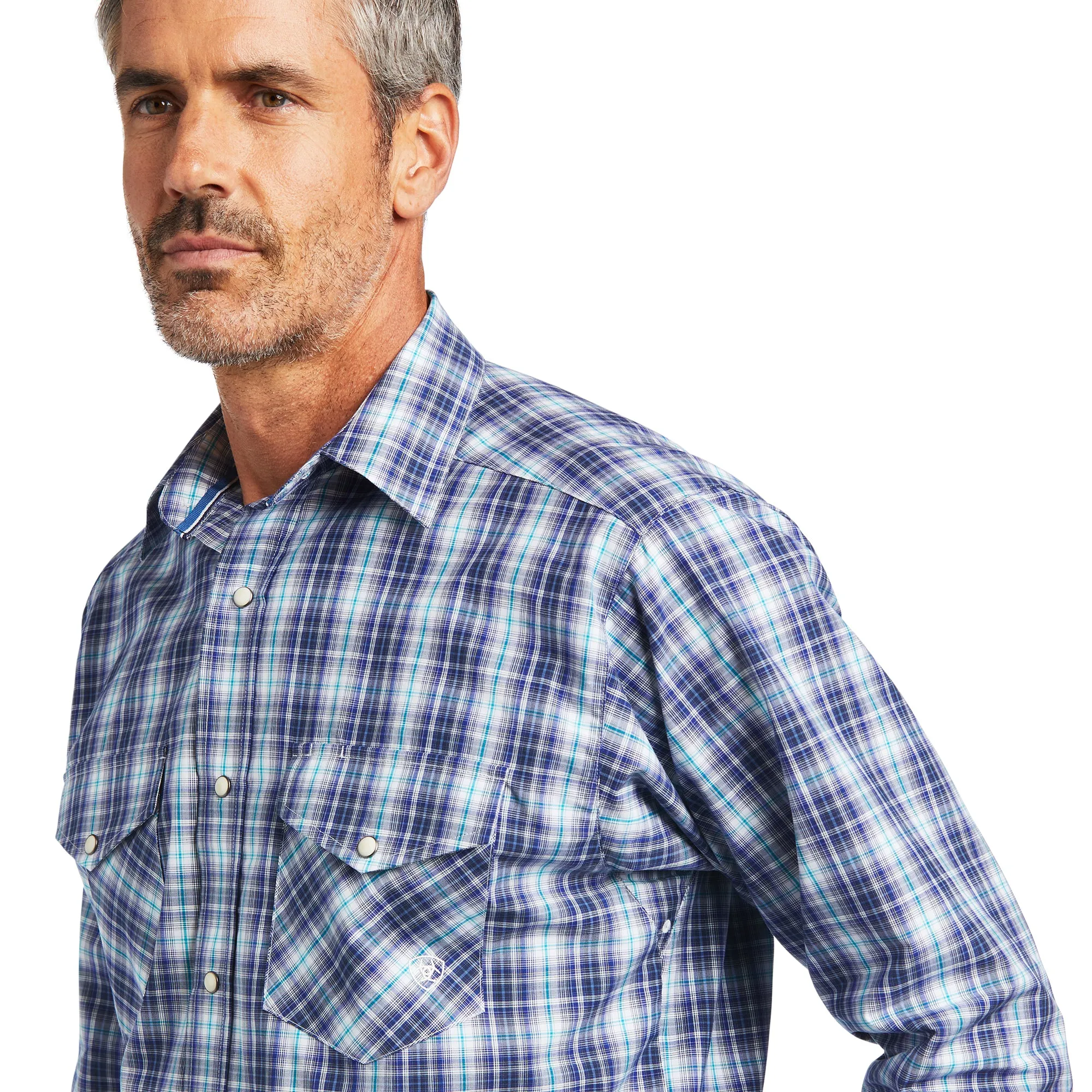 Ariat | Men's Ivy | Classic Fit Western Shirt | Dutch Blue