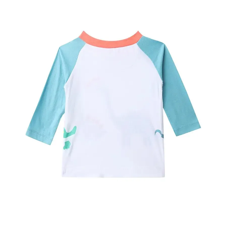 Baby Boy Dino Print Full Sleeve T-Shirt (Pack of 3)