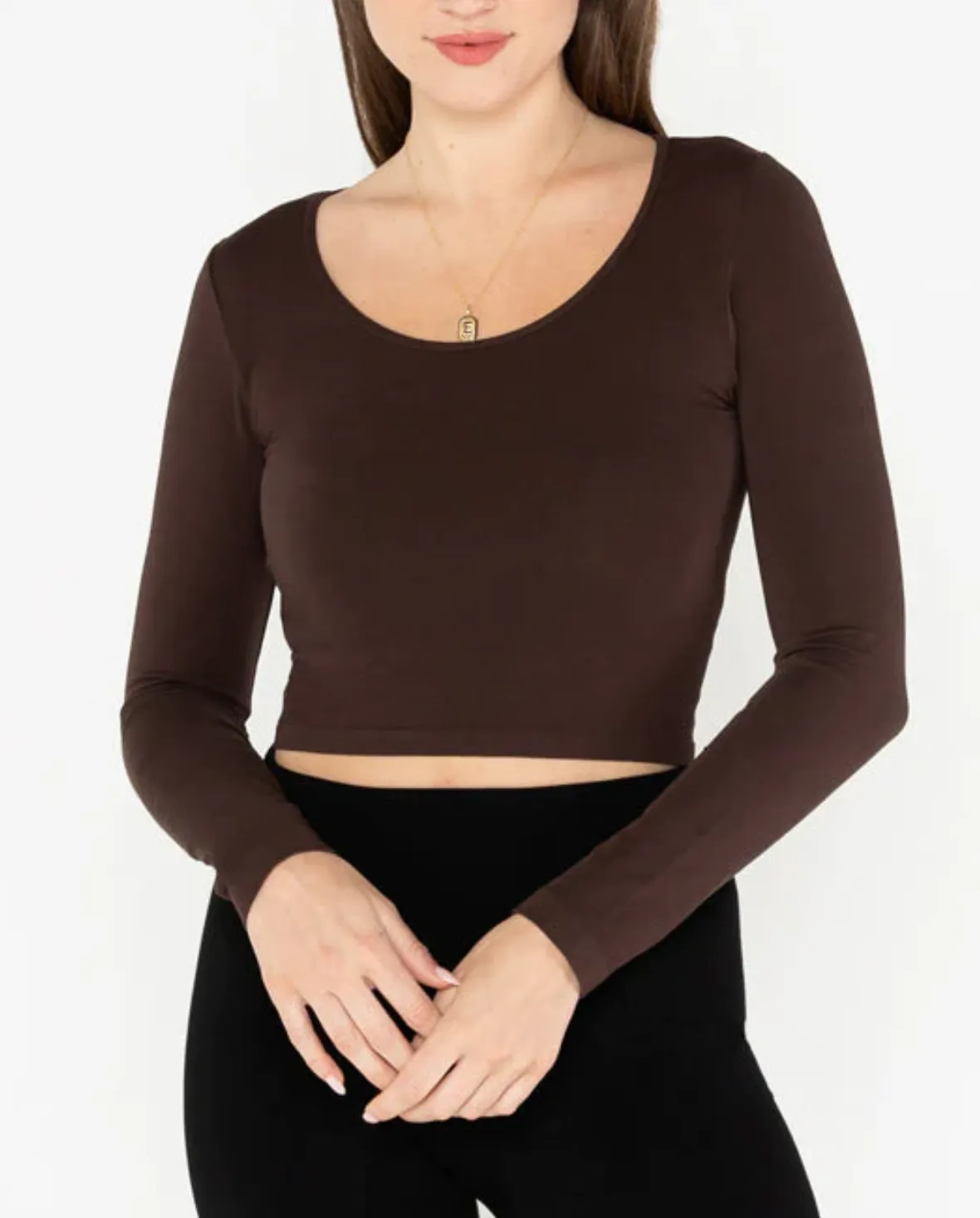 Bamboo Crop Scoop Neck