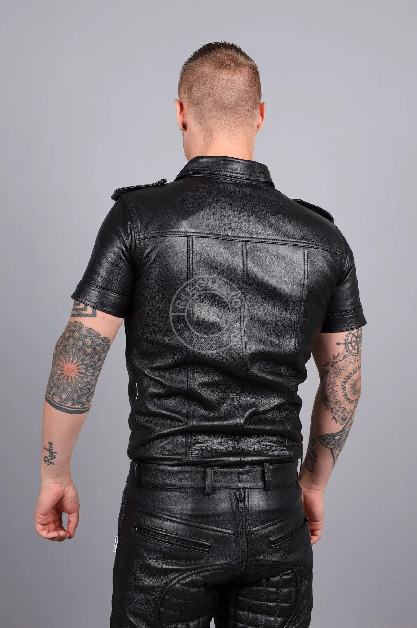 Berlin Black Leather Shirt