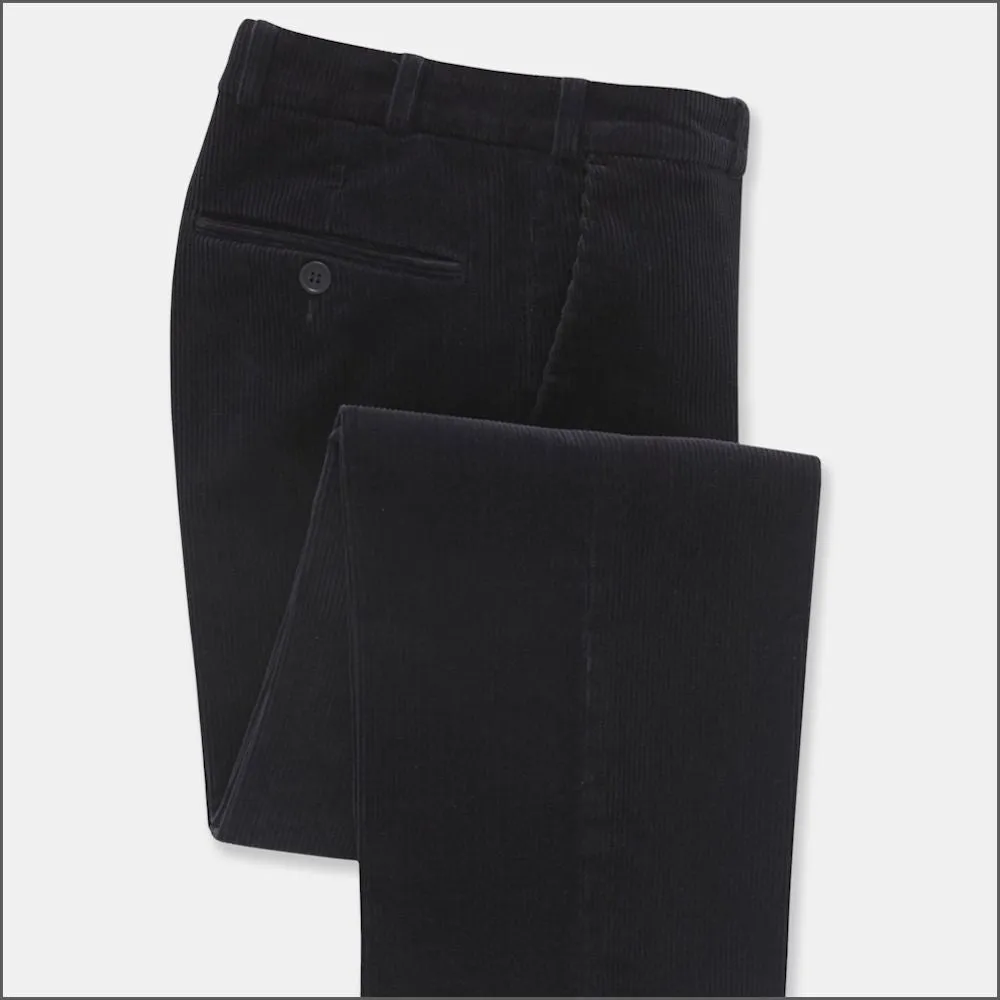 Brook Taverner Ellroy Navy Cord Trouser-