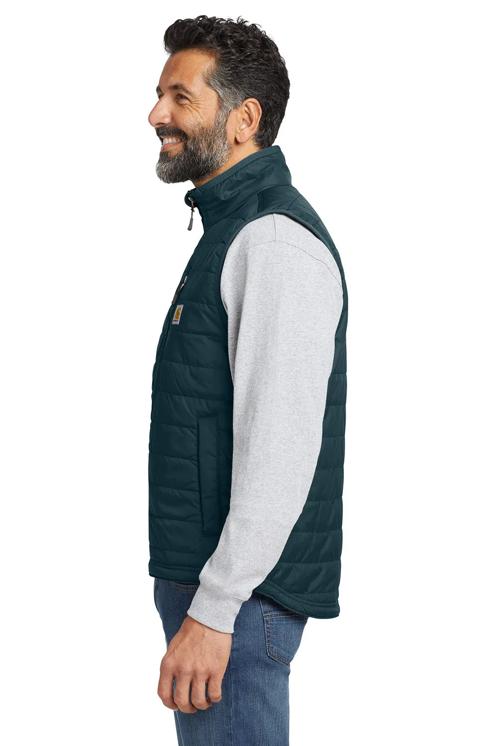 Carhartt Mens Gilliam Full Zip Vest - Navy Blue