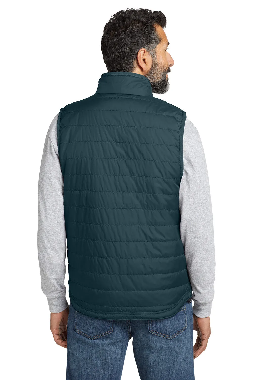 Carhartt Mens Gilliam Full Zip Vest - Navy Blue