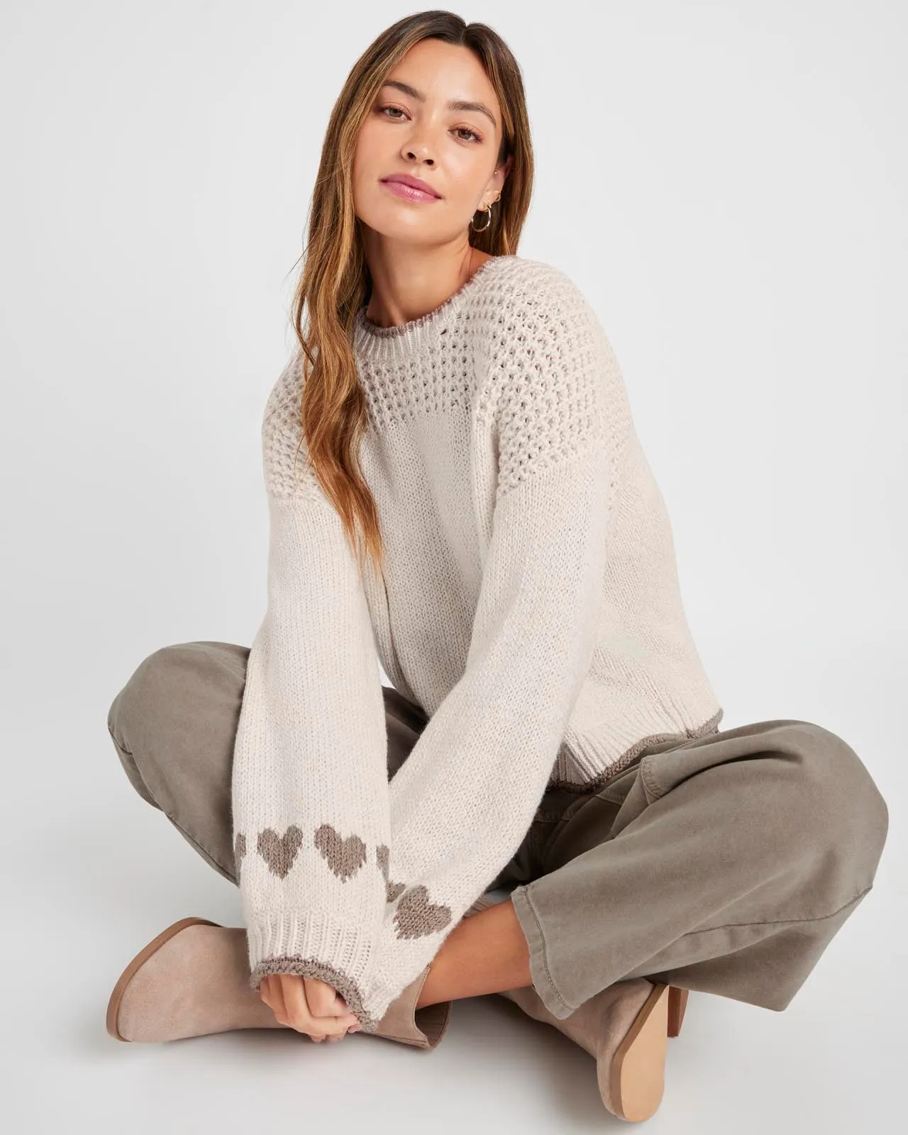 Charity Hearts Sweater