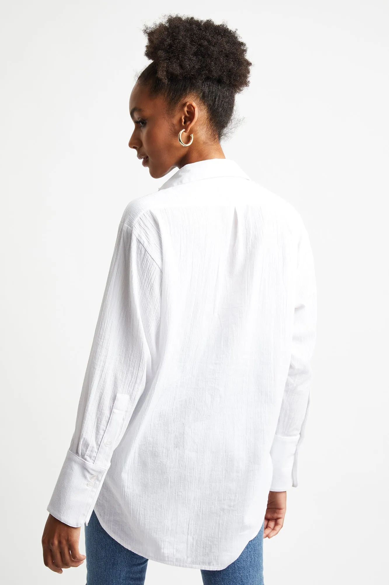 Crinkle Oversized Shirt