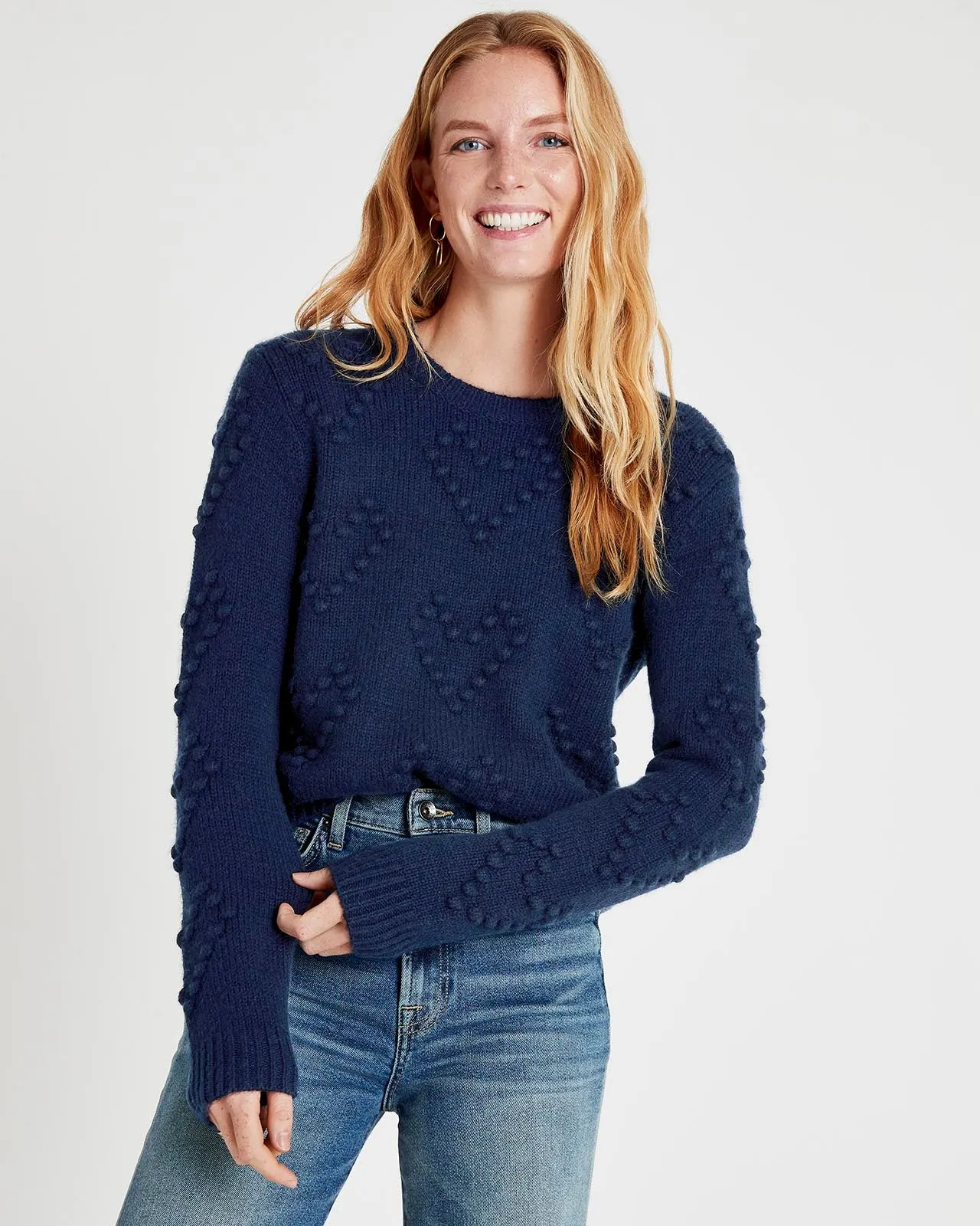 Daphne Bobble Heart Sweater