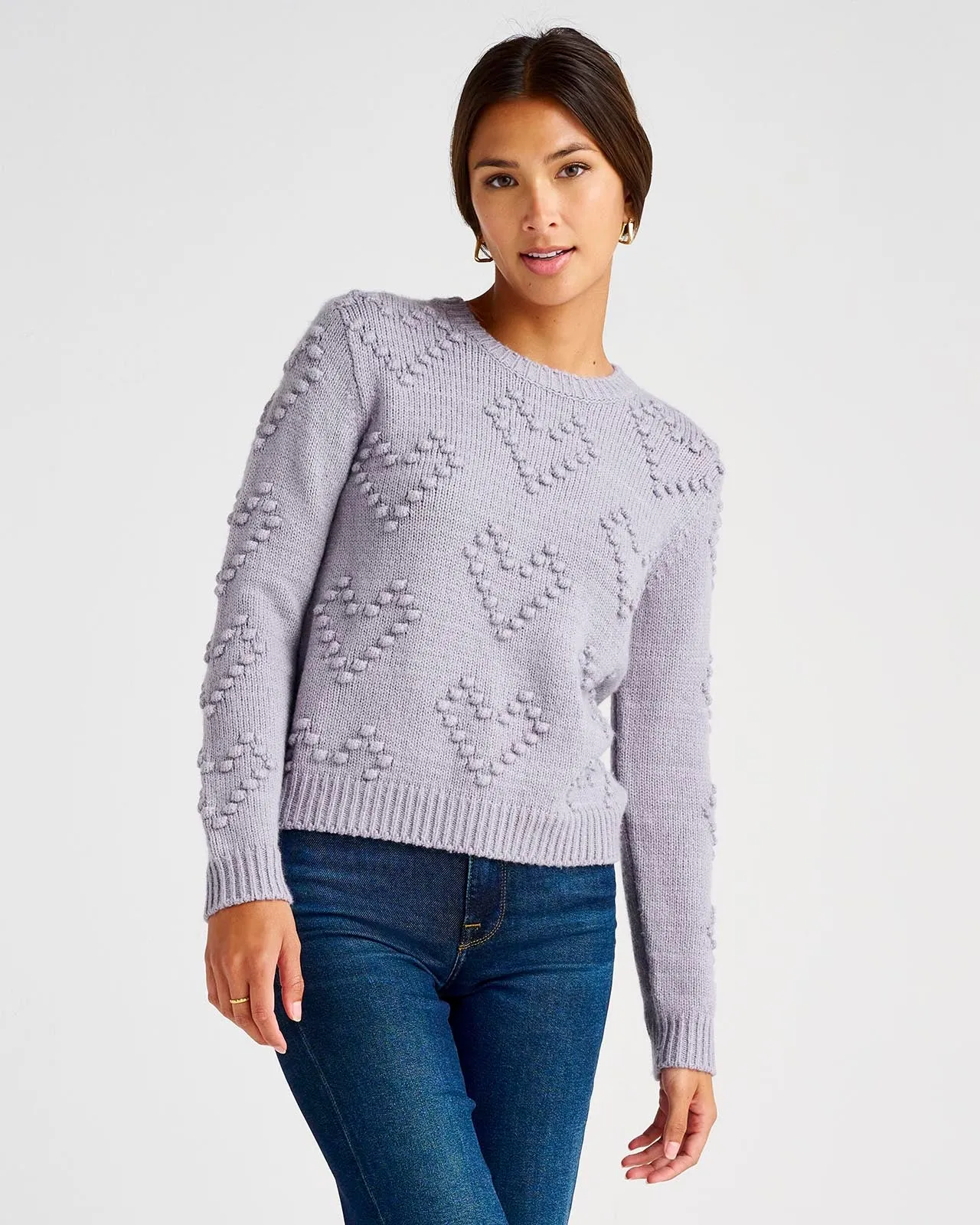 Daphne Bobble Heart Sweater