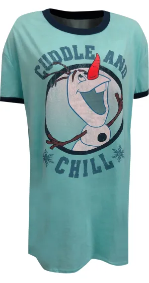 Disney's Frozen II Olaf Cuddle and Chill Night Shirt