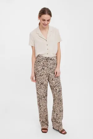 Easy Wide Trousers - White Pepper