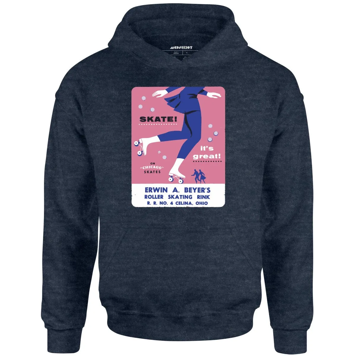 Erwin A. Beyer's - Celina, OH - Vintage Roller Rink - Unisex Hoodie