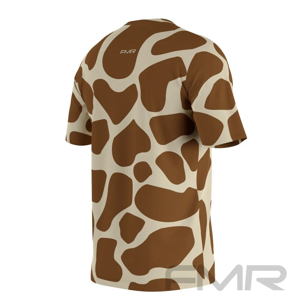 FMR Men's Giraffe Print Short Sleeve Shirt