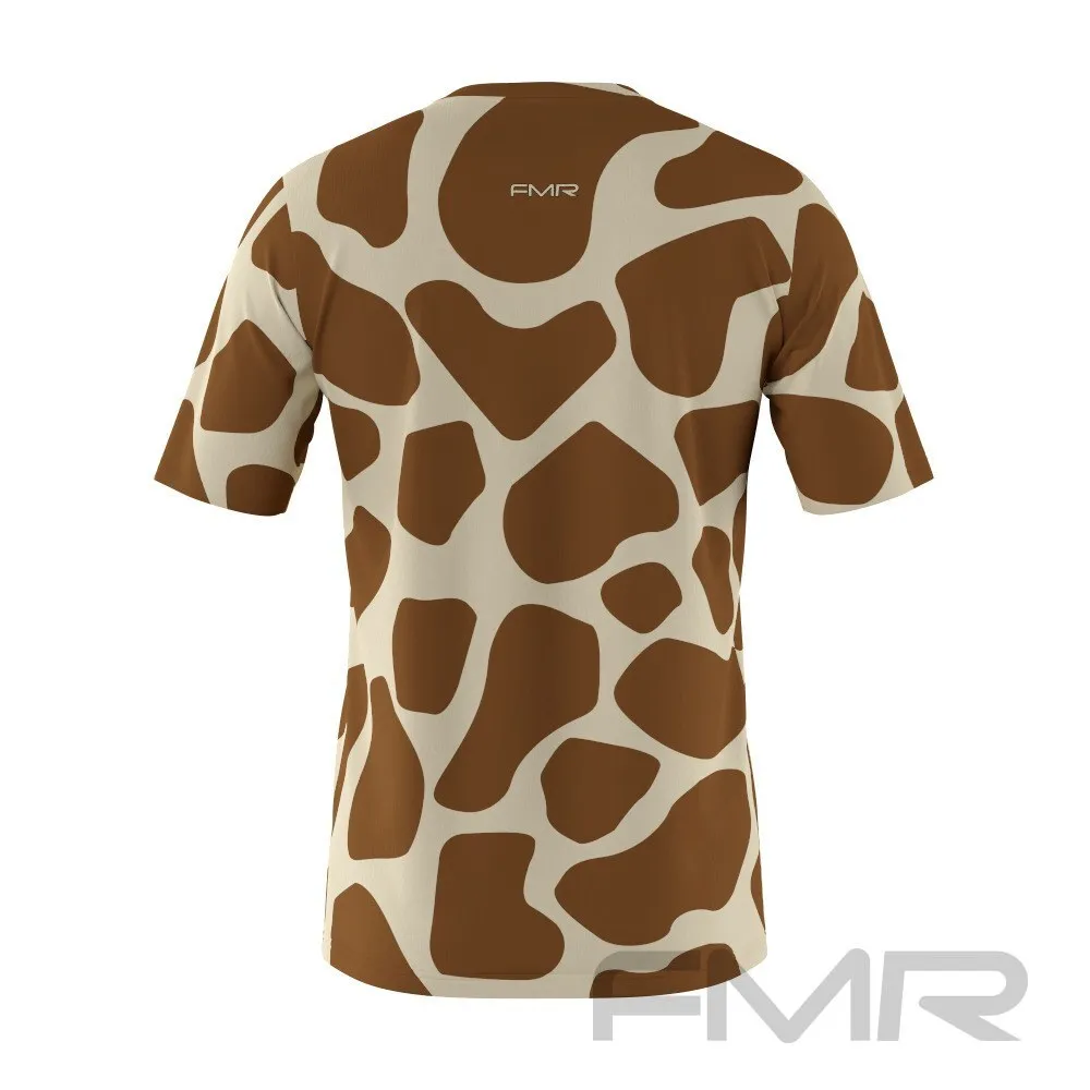 FMR Men's Giraffe Print Short Sleeve Shirt