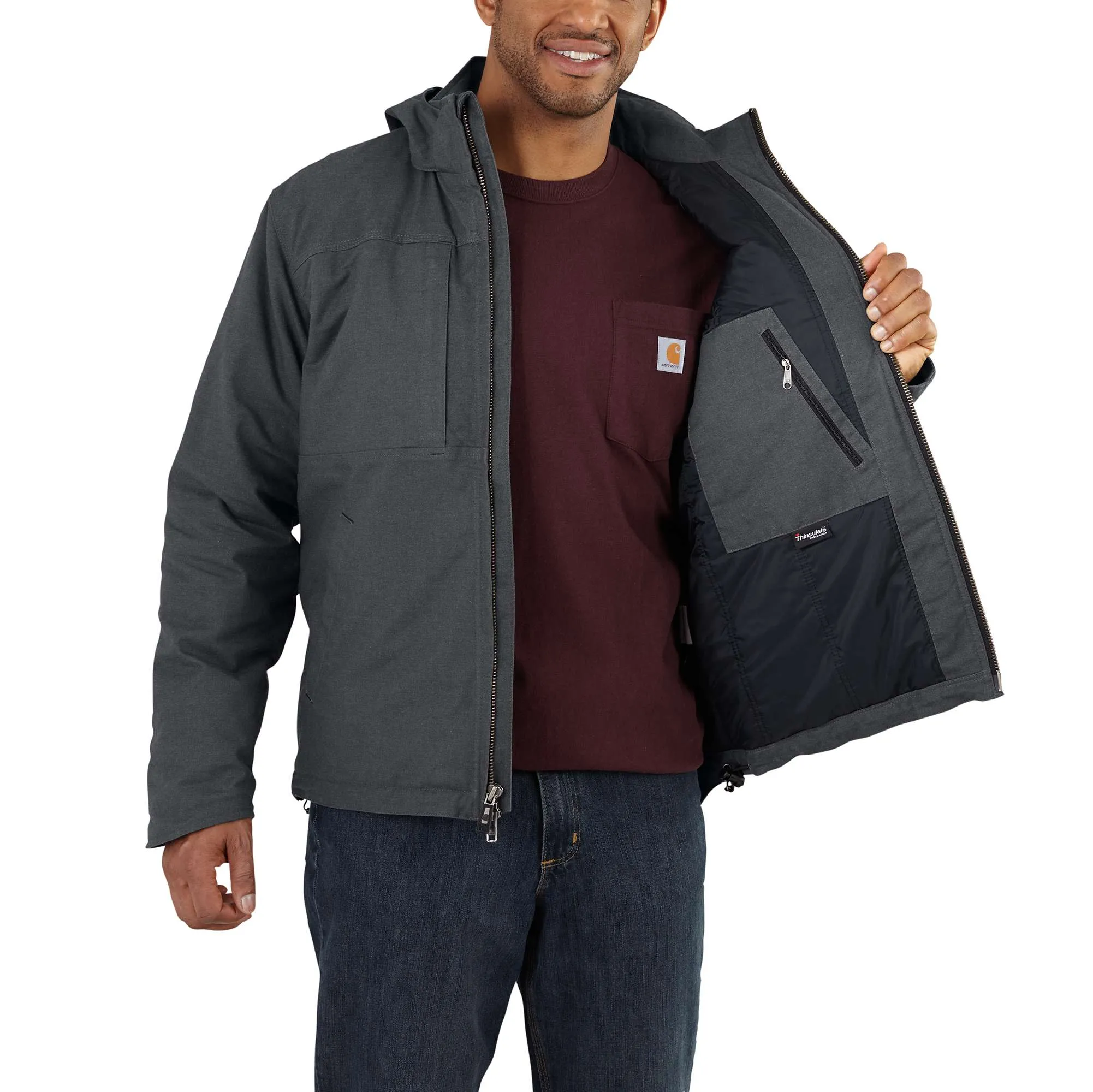 Full Swing® Loose Fit Quick Duck Insulated Jacket - 3 Warmest Rating