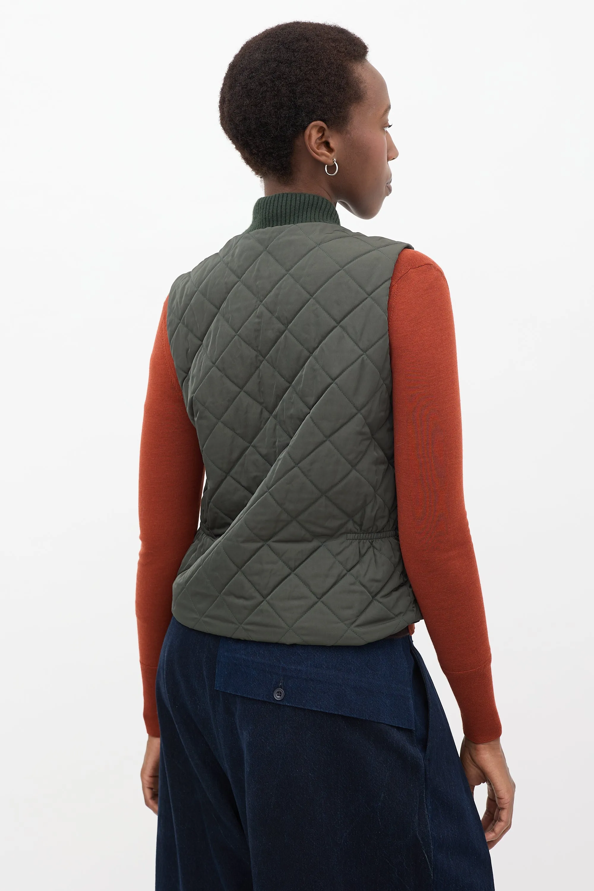 Green Quilted Vest