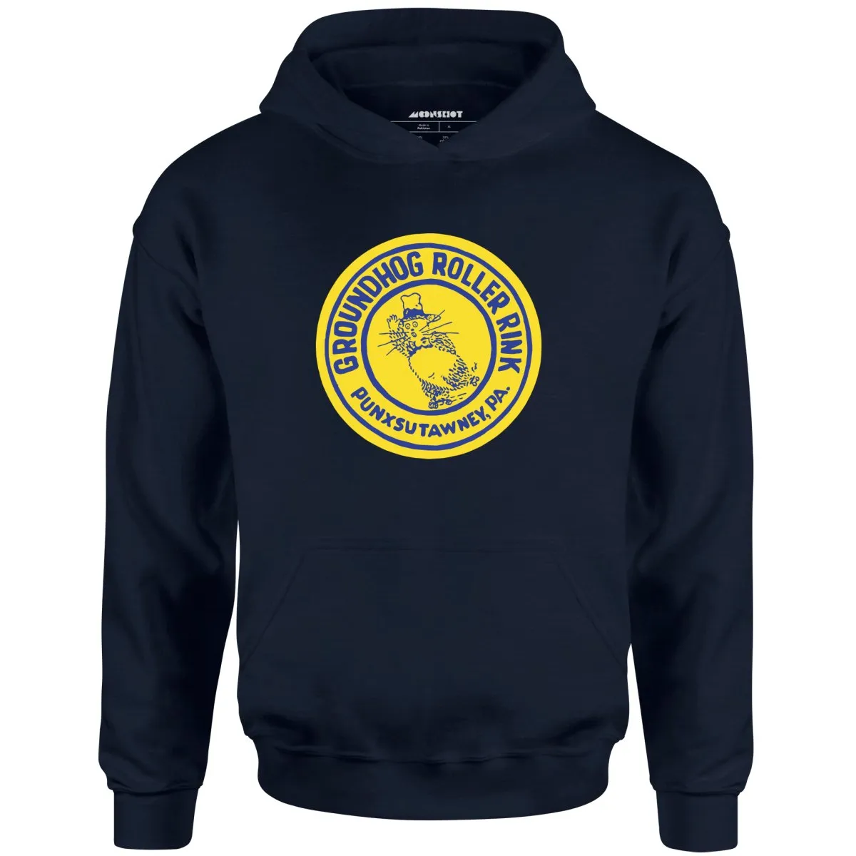 Groundhog Roller Rink - Punxsutawney, PA - Vintage Roller Rink - Unisex Hoodie