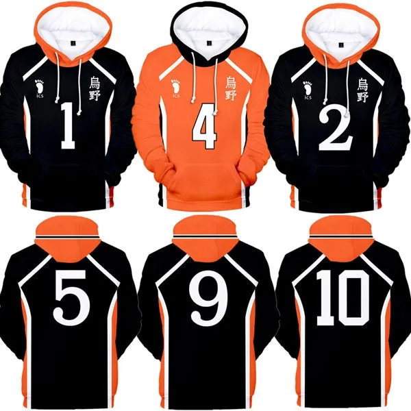 Haikyuu No.11 Tsukishima Cosplay Costumes Jersey Hoodie