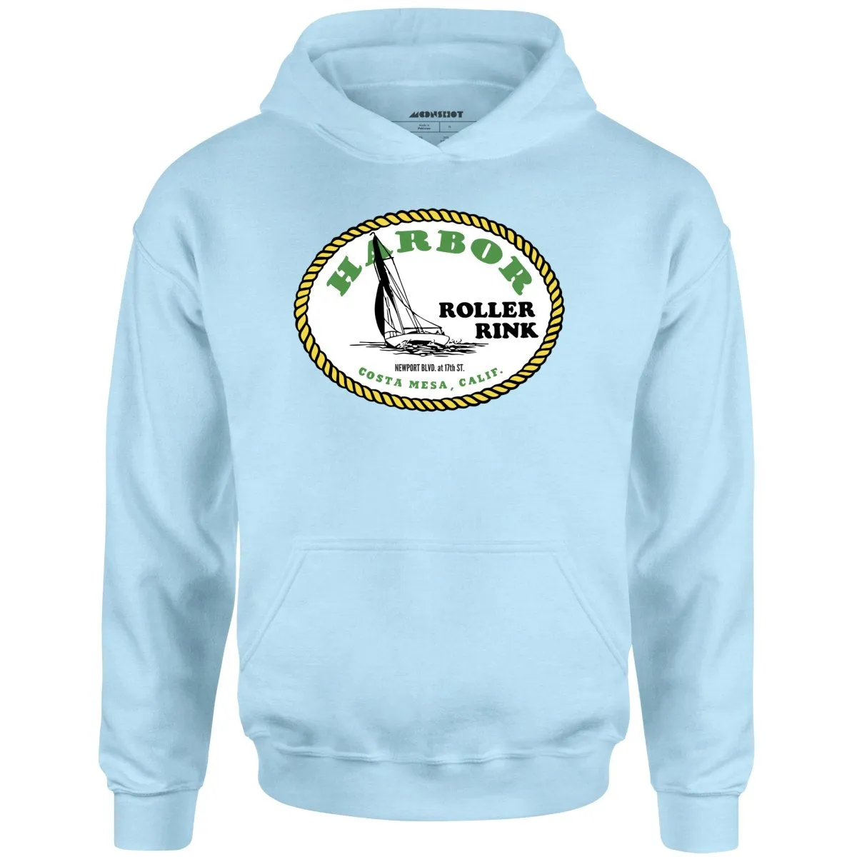 Harbor Roller Rink - Costa Mesa, CA - Vintage Roller Rink - Unisex Hoodie