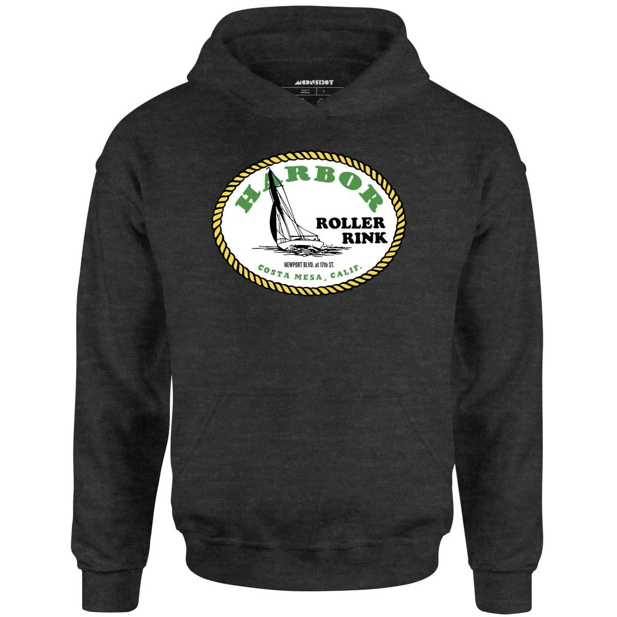 Harbor Roller Rink - Costa Mesa, CA - Vintage Roller Rink - Unisex Hoodie