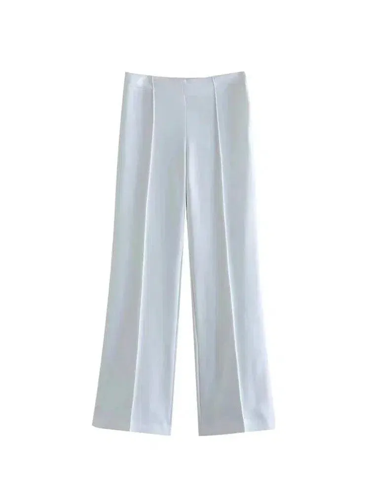 High Waist Wide Leg Trousers