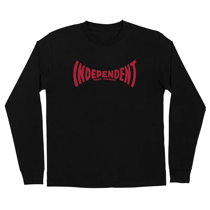 Independent Trucks Span Long Sleeve Black Heavyweight Mens T-Shirts