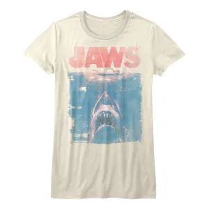 Jaws Fade Juniors T-Shirt