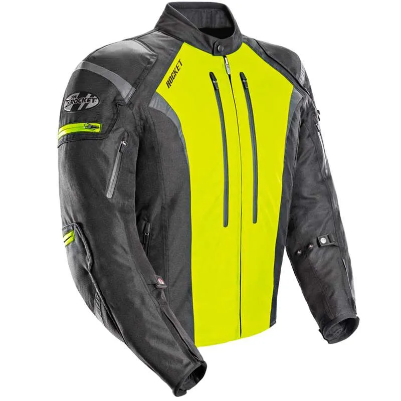 Joe Rocket Atomic 5.0 Mens Textile Jacket Black/Hi-Viz