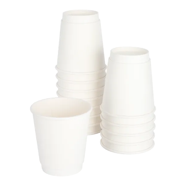 Karat 10oz Insulated Paper Hot Cups (90mm), White - 500 pcs