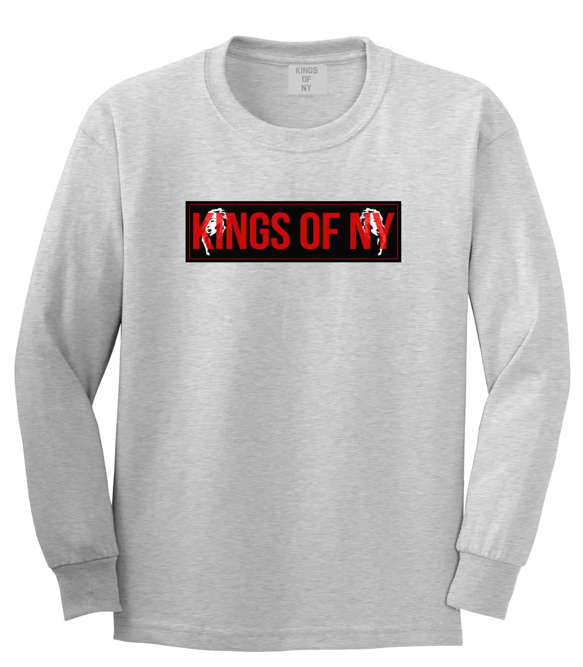 Kings of NY Red Girl Logo Long Sleeve T-Shirt