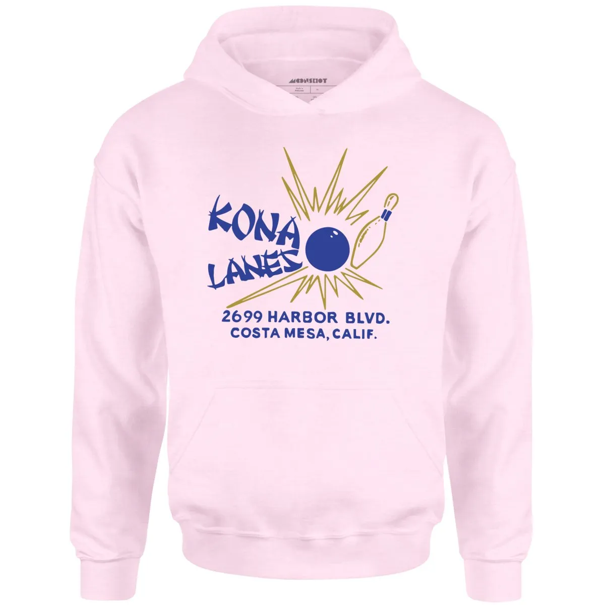 Kona Lanes v2 - Costa Mesa, CA - Vintage Bowling Alley - Unisex Hoodie