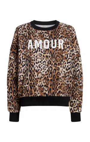 Leopard Amour Brandy Sweatshirt Pullover