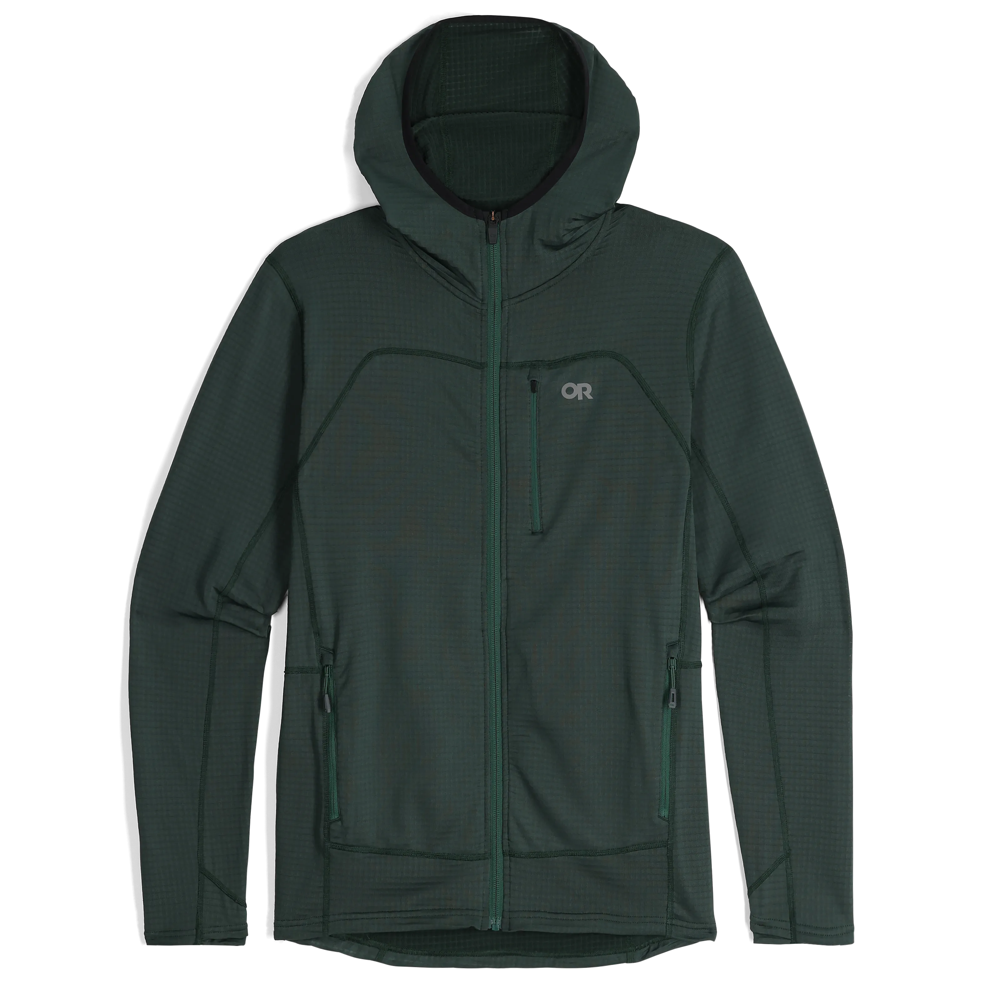 Men's Vigor Grid Fleece Full Zip Hoodie