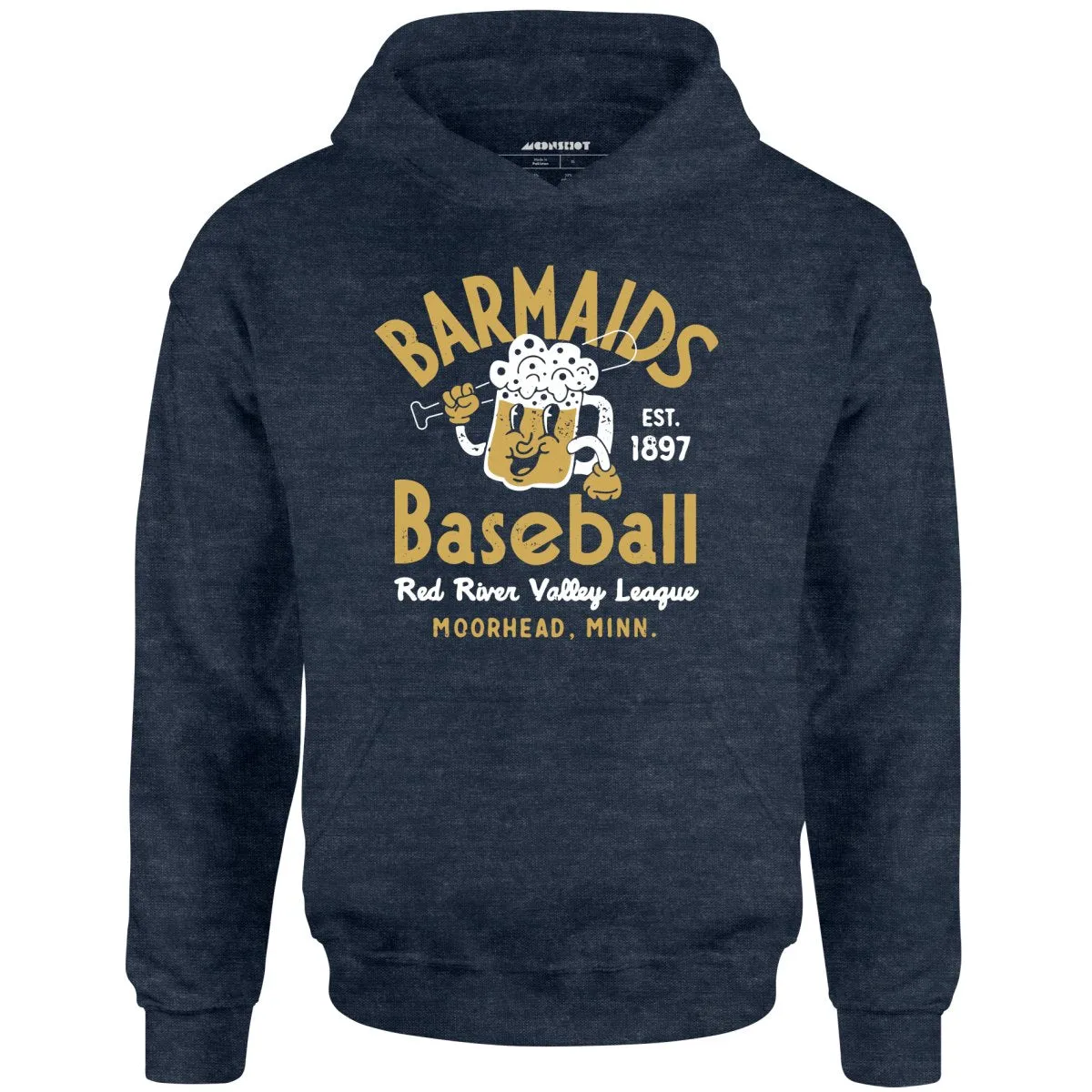 Moorhead Barmaids - Minnesota - Vintage Defunct Baseball Teams - Unisex Hoodie