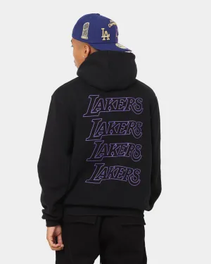 New Era Los Angeles Lakers Black Repeat Hoodie Black