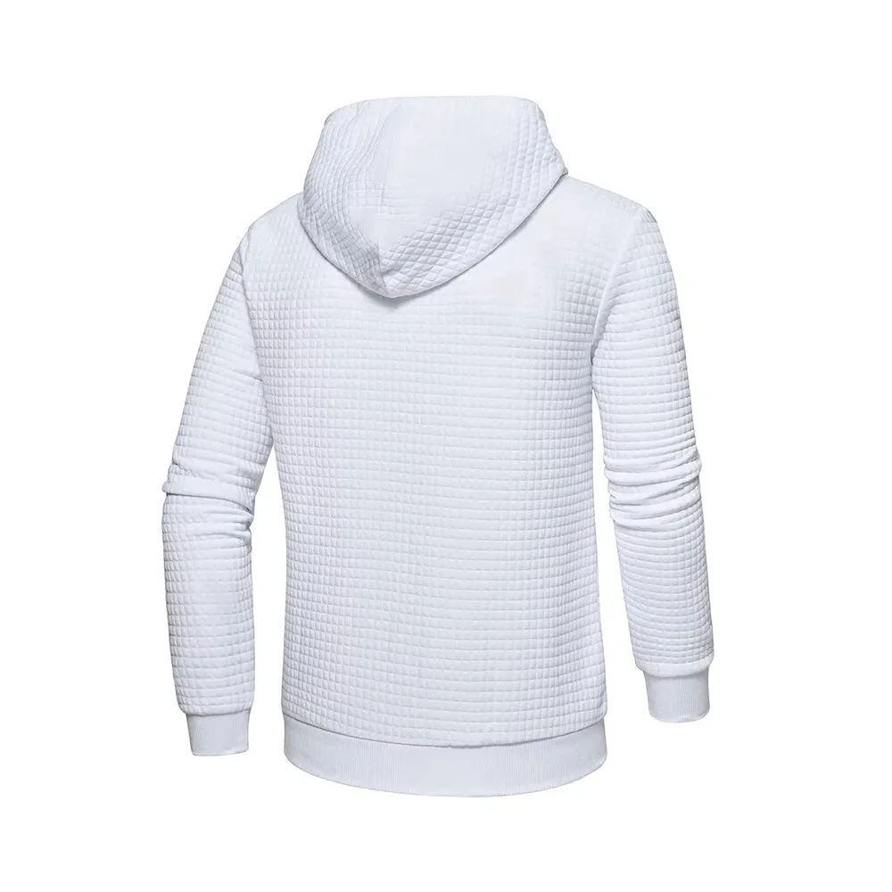 New men's hooded pullover fall casual Slim long-sleeved warm men's sweater knit sweater loose tops outdoor sports men's clothing