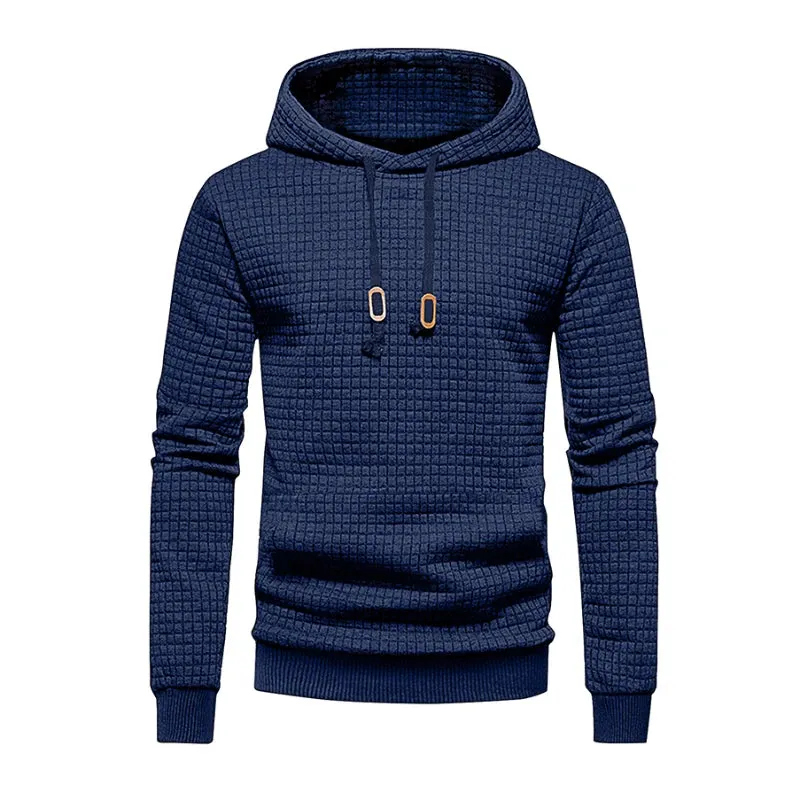 New men's hooded pullover fall casual Slim long-sleeved warm men's sweater knit sweater loose tops outdoor sports men's clothing