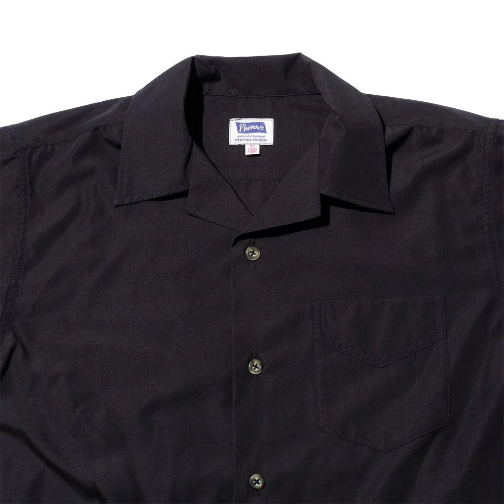 Pherrow's Open Collar Shirt Black