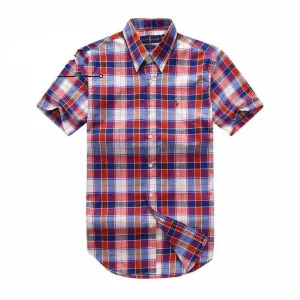 PRL Small Pony Logo Checked Short Sleeve Shirt