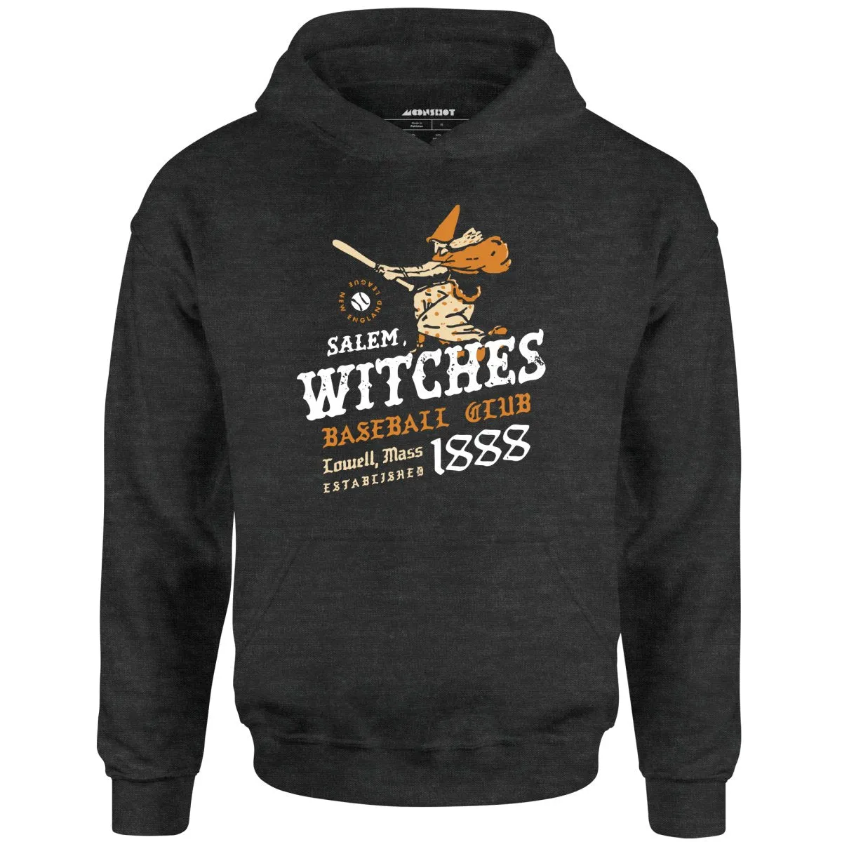 Salem Witches - Massachusetts - Vintage Defunct Baseball Teams - Unisex Hoodie