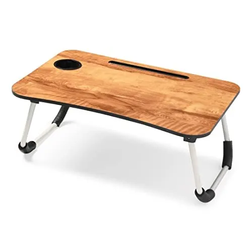 SAVYA HOME¬Æ Wooden Foldable Laptop Tables|Multi-Purpose Portable Desk|Ergonomic|Non-Slip Legs|Durable.