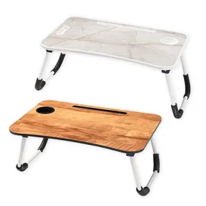 SAVYA HOME¬Æ Wooden Foldable Laptop Tables|Multi-Purpose Portable Desk|Ergonomic|Non-Slip Legs|Durable.