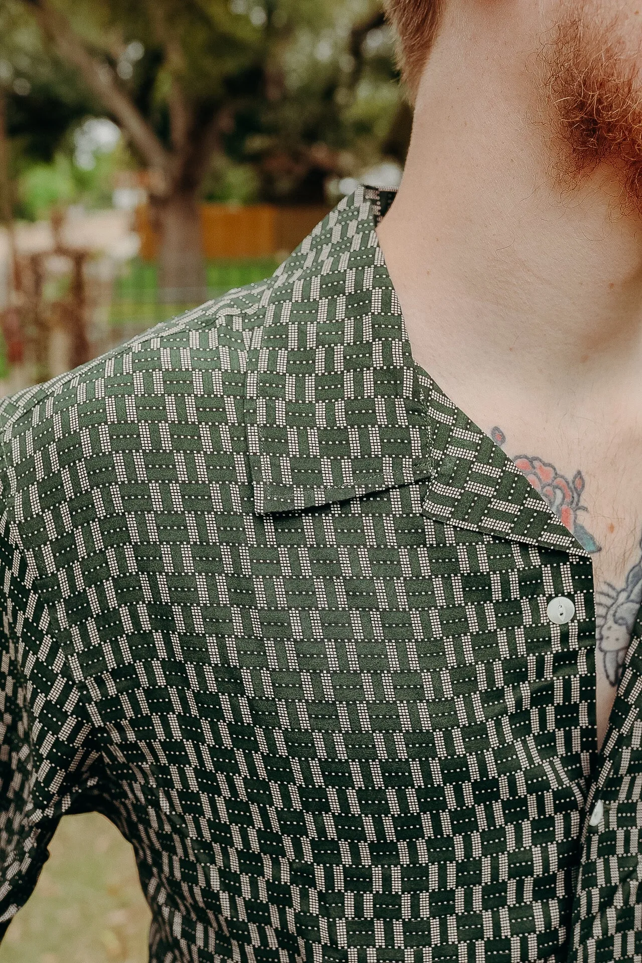 Static Rayon Shirt - Green