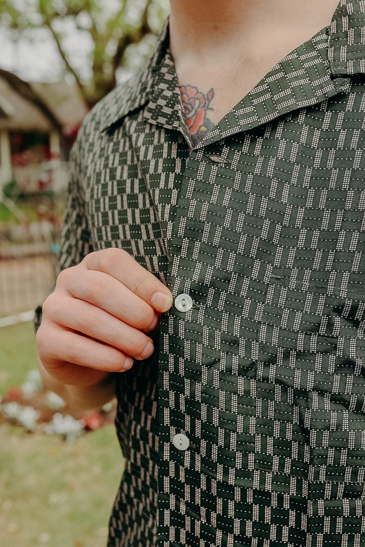 Static Rayon Shirt - Green