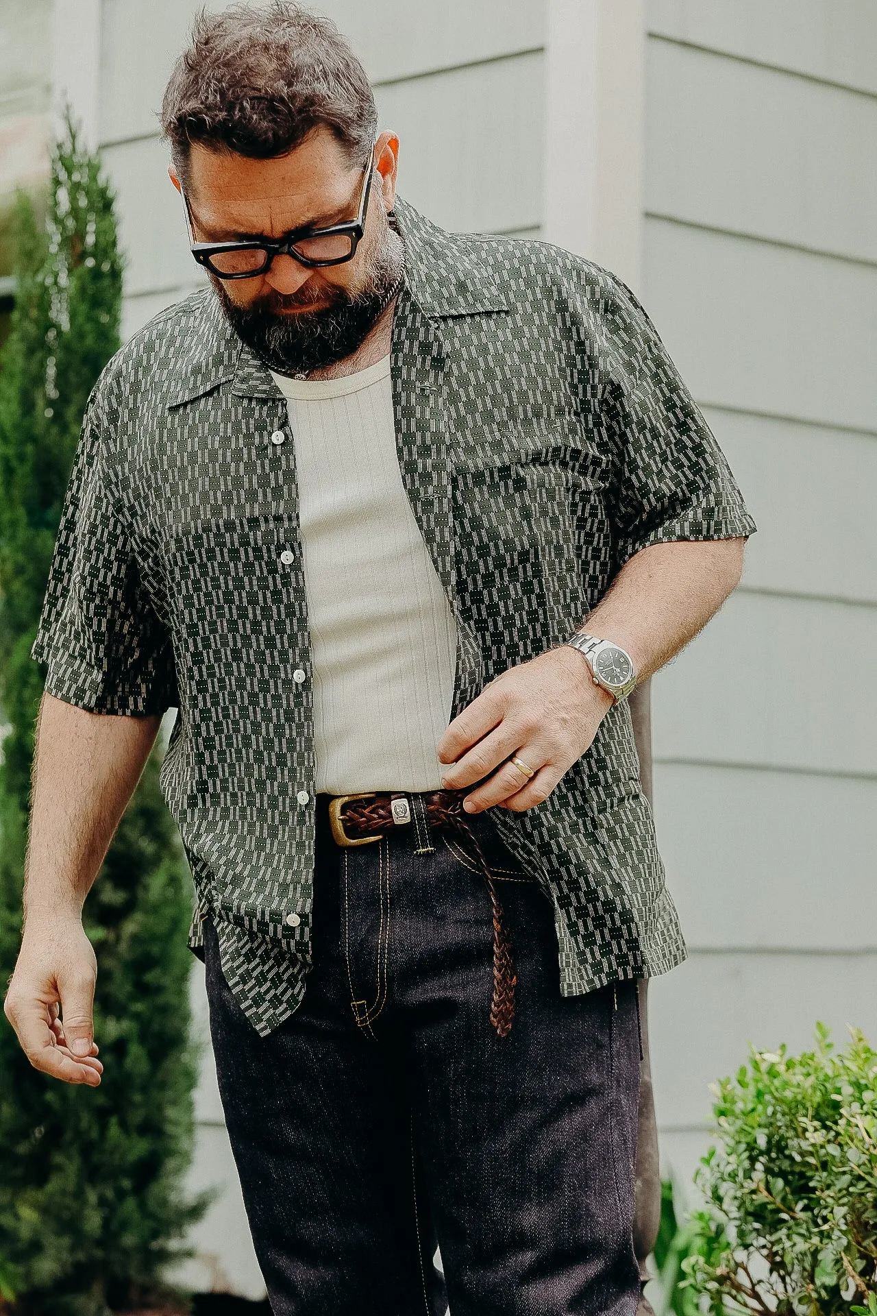 Static Rayon Shirt - Green