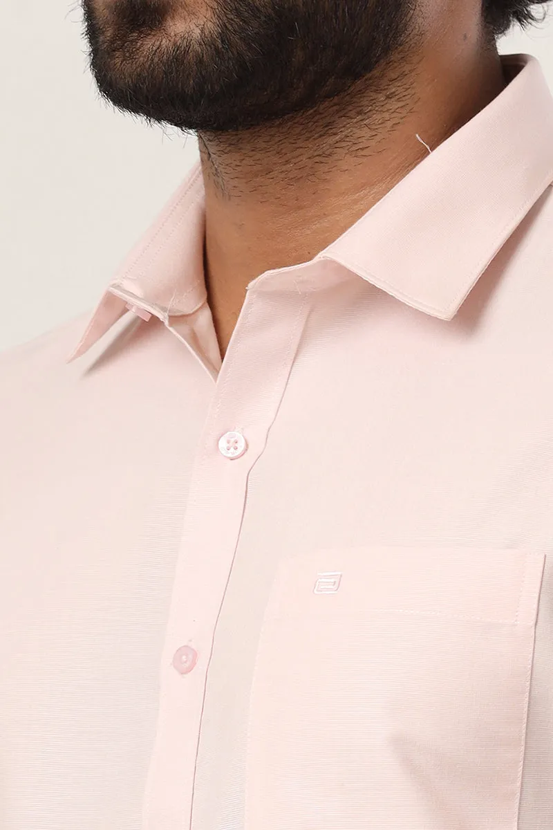 Super Soft -  Lemonade Pink Formal Shirts for Men | Ariser